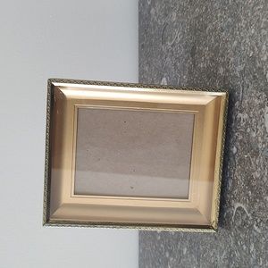 Vintage brass color picture frame shadow box style